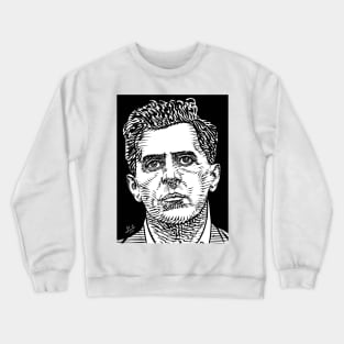 LUDWIG WITTGENSTEIN ink portrait Crewneck Sweatshirt